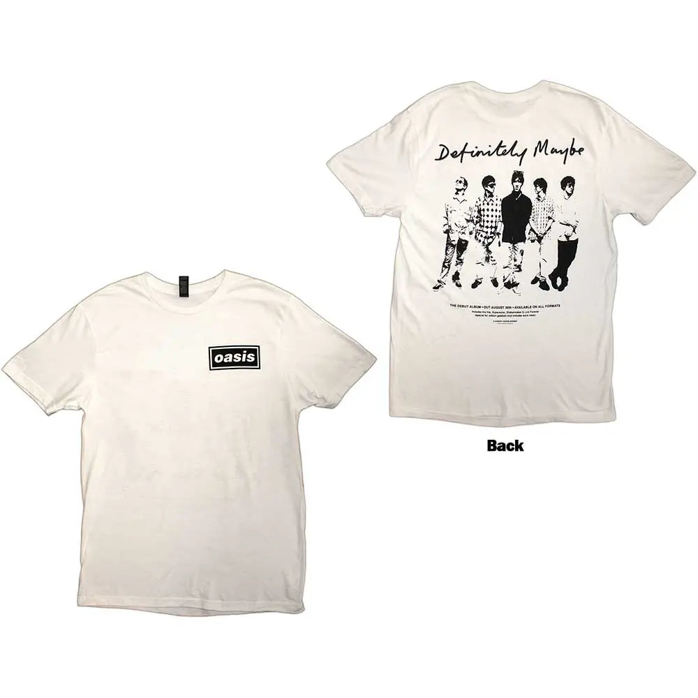 Oasis Shirt Definitely Maybe Back Print - Ireland Vinyl