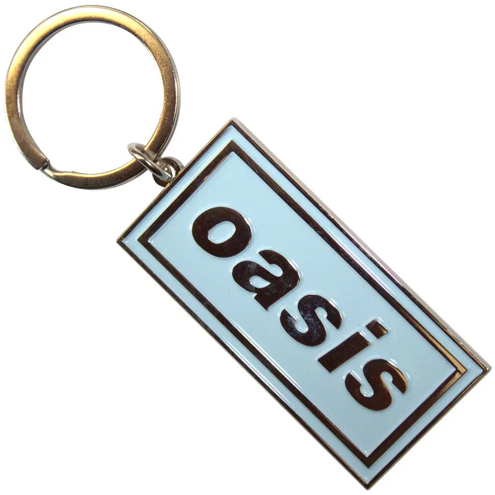 Oasis Keychain: Blue Logo Ireland Vinyl
