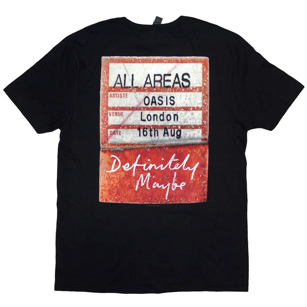 Oasis Orange Logo Shirt Definitely Maybe AAA Pass Ireland Vinyl