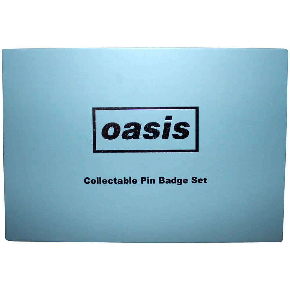 Oasis Pin Badge Set: Logos Ireland Vinyl