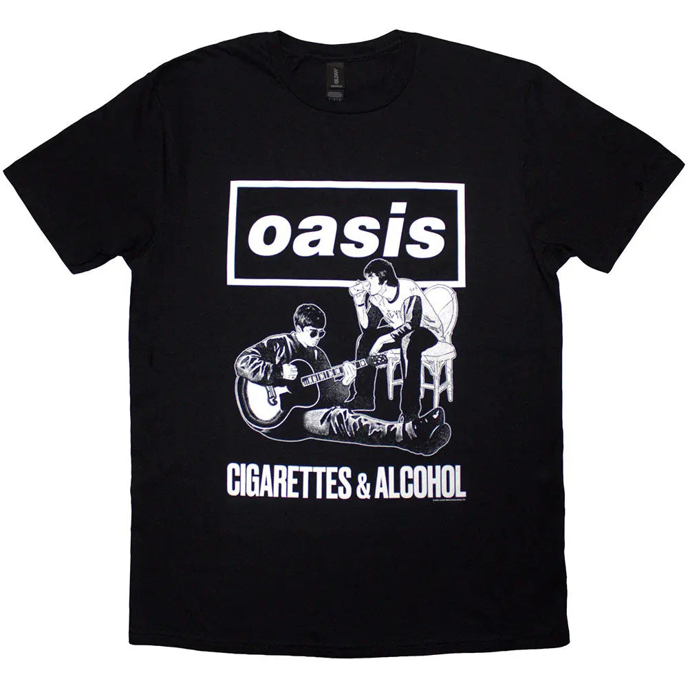 Oasis Shirt Cigarettes & Alcohol Illustration - Ireland Vinyl