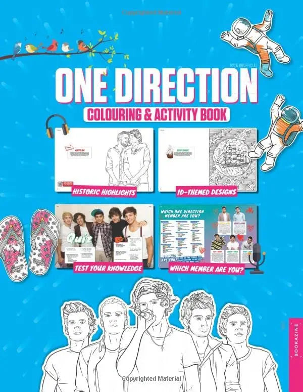 One Direction Colouring And Activity Book Zhivago Gifts
