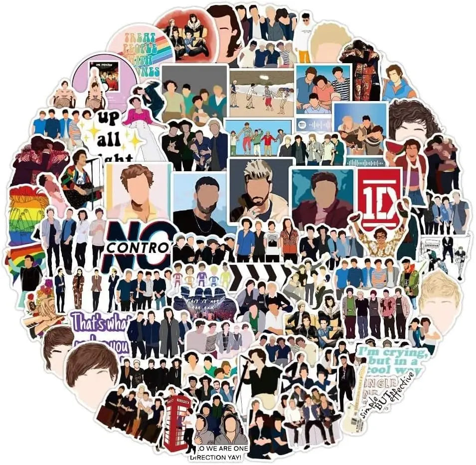 One Direction Pack of 52 Stickers Zhivago Gifts