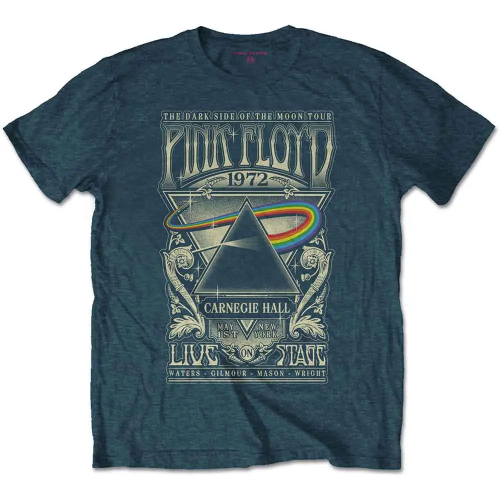 Pink Floyd T-Shirt Carnegie Hall Poster (DENIM Colour) Ireland Vinyl