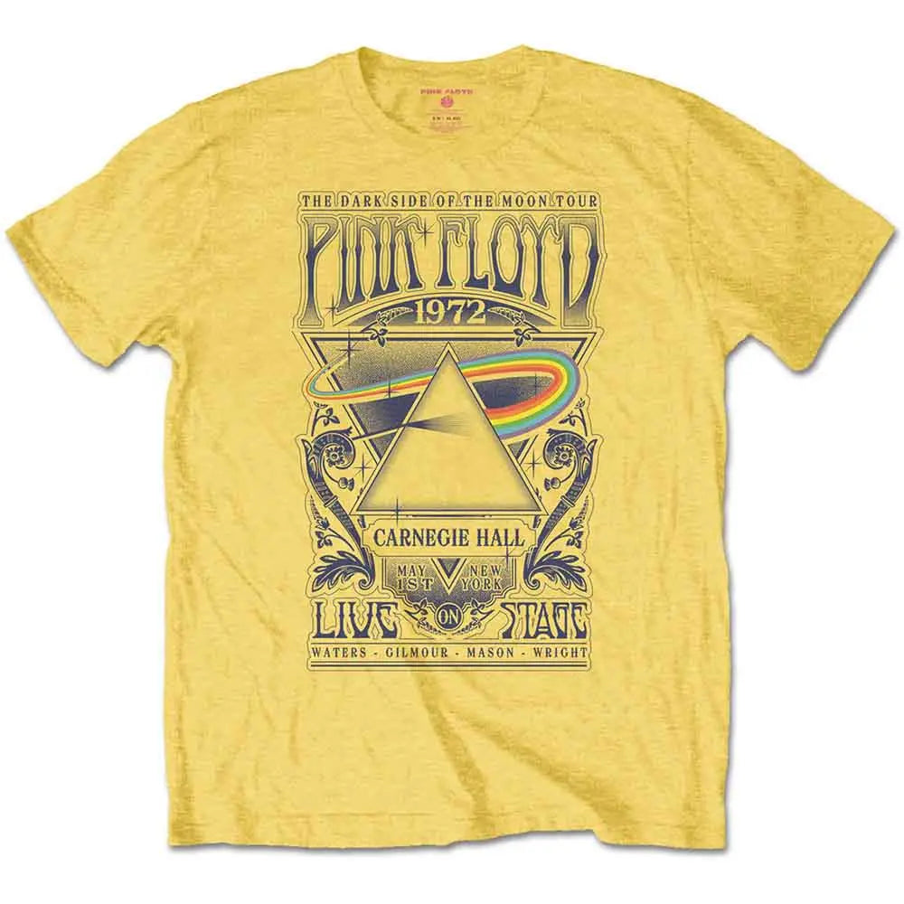Pink Floyd Yellow T-Shirt Carnegie Hall Poster Ireland Vinyl