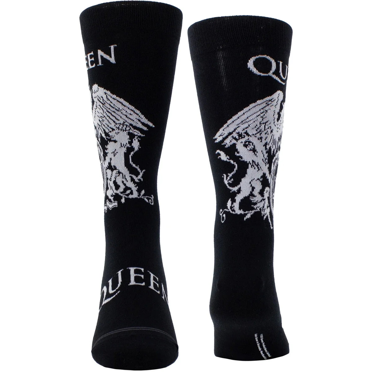 Queen Socks - White Crest