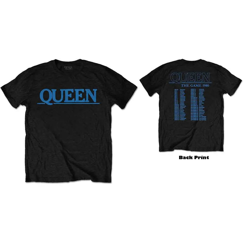 Queen T-Shirt: The Game Tour (Back Print)