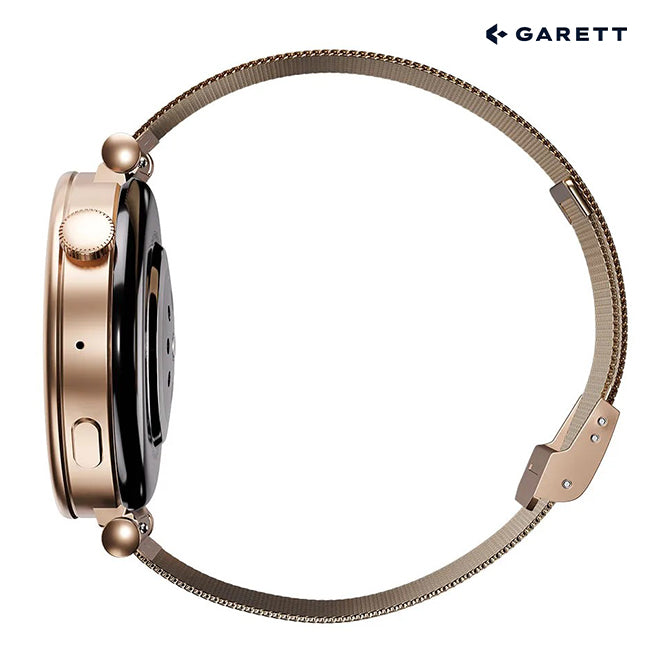 Garett Rose Gold Smartwatch | Mesh