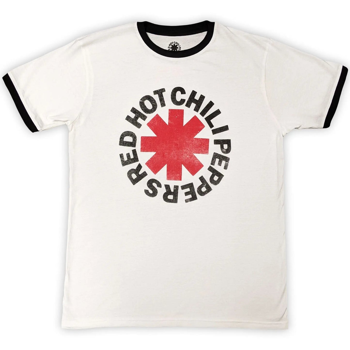 Red Hot Chili Peppers Ringer Shirt: Logo Ireland Vinyl