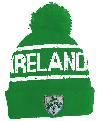 Rugby Shamrock Bobble Ski Hat Zhivago Gifts