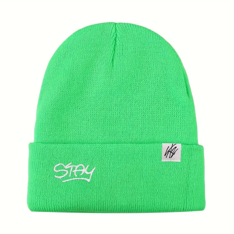 STAY Knitted Beanie (Neon Green)
