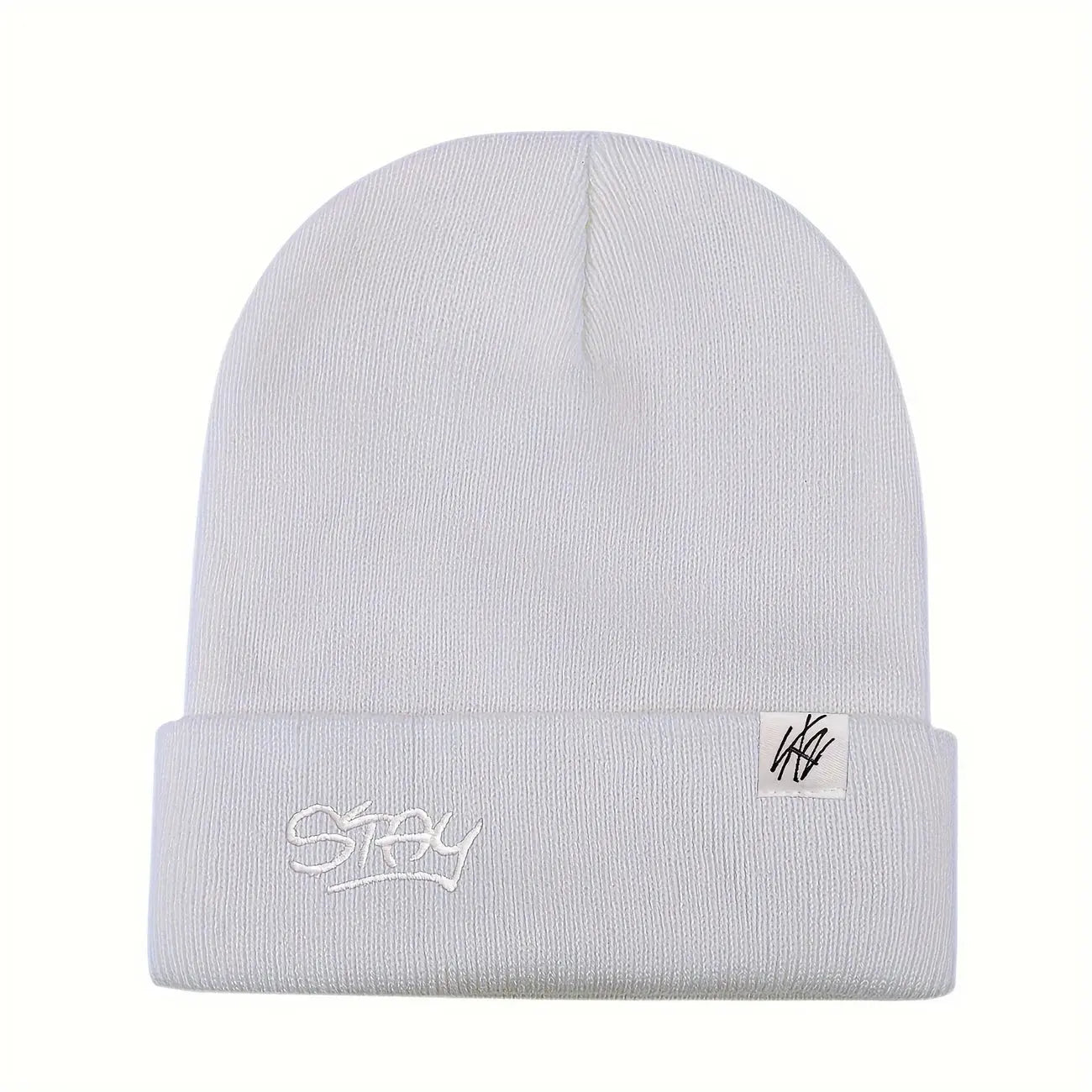 STAY Knitted Beanie (White) Zhivago Gifts