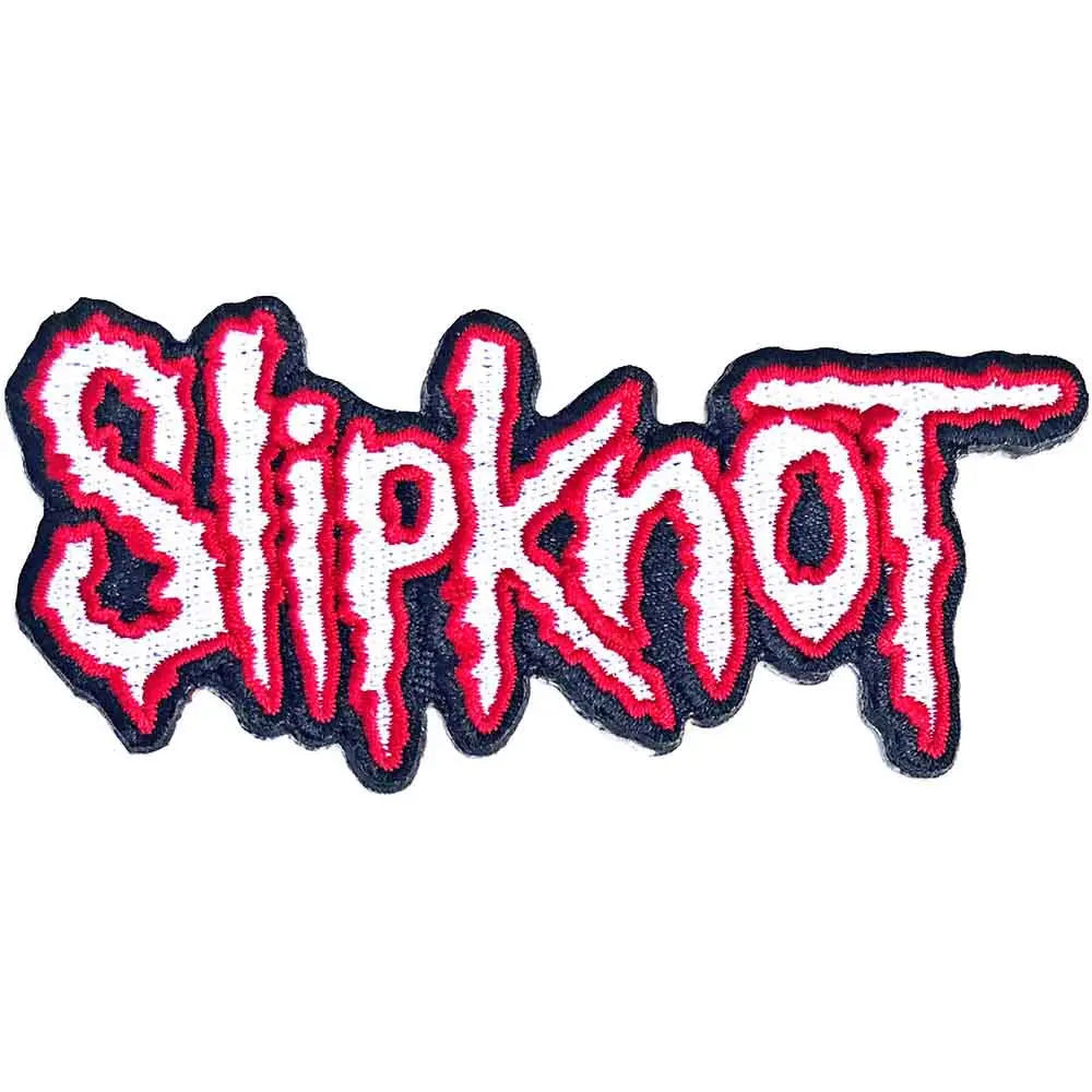 Slipknot Woven Patch Cut-Out Logo Red Border - Zhivago Gifts