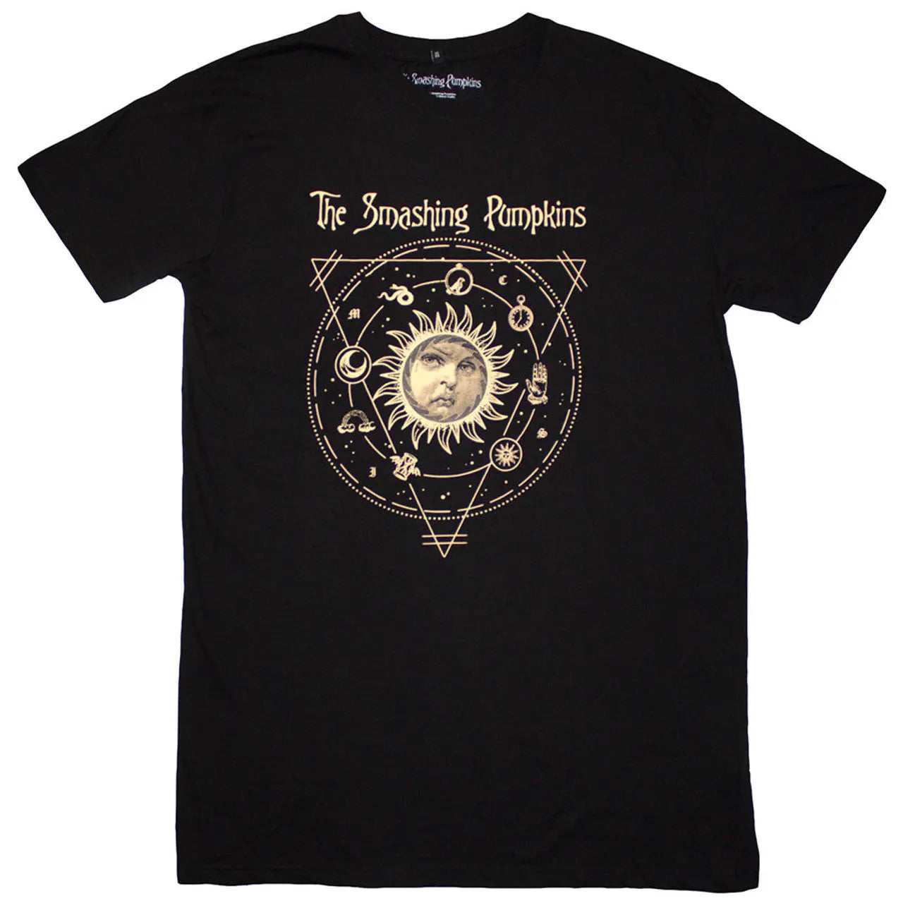 Smashing Pumpkins Ladies T-Shirt Dress: Celestial Sun Ireland Vinyl