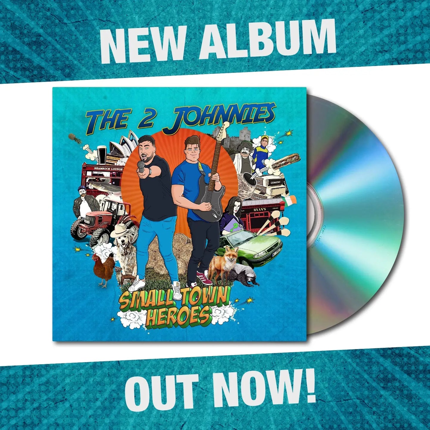 The 2 Johnnies - Small Town Heroes Ireland Vinyl