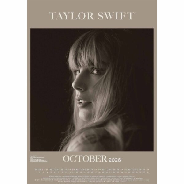 Taylor Swift Official A3 Calendar 2026