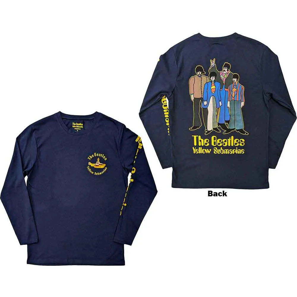 The Beatles Long Sleeve T-Shirt: Yellow Submarine Band - Ireland Vinyl