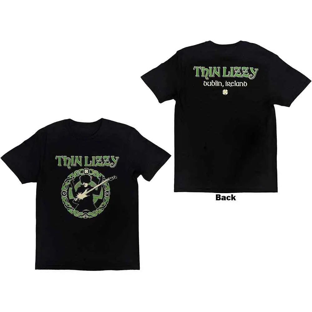 Thin Lizzy T-Shirt: Celtic Ring (Back Print) Ireland Vinyl