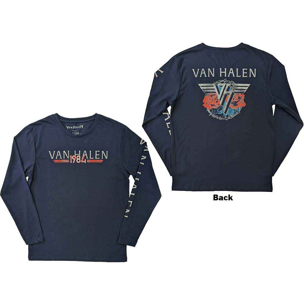 Van Halen Long Sleeve T-Shirt: 84 Tour - Ireland Vinyl