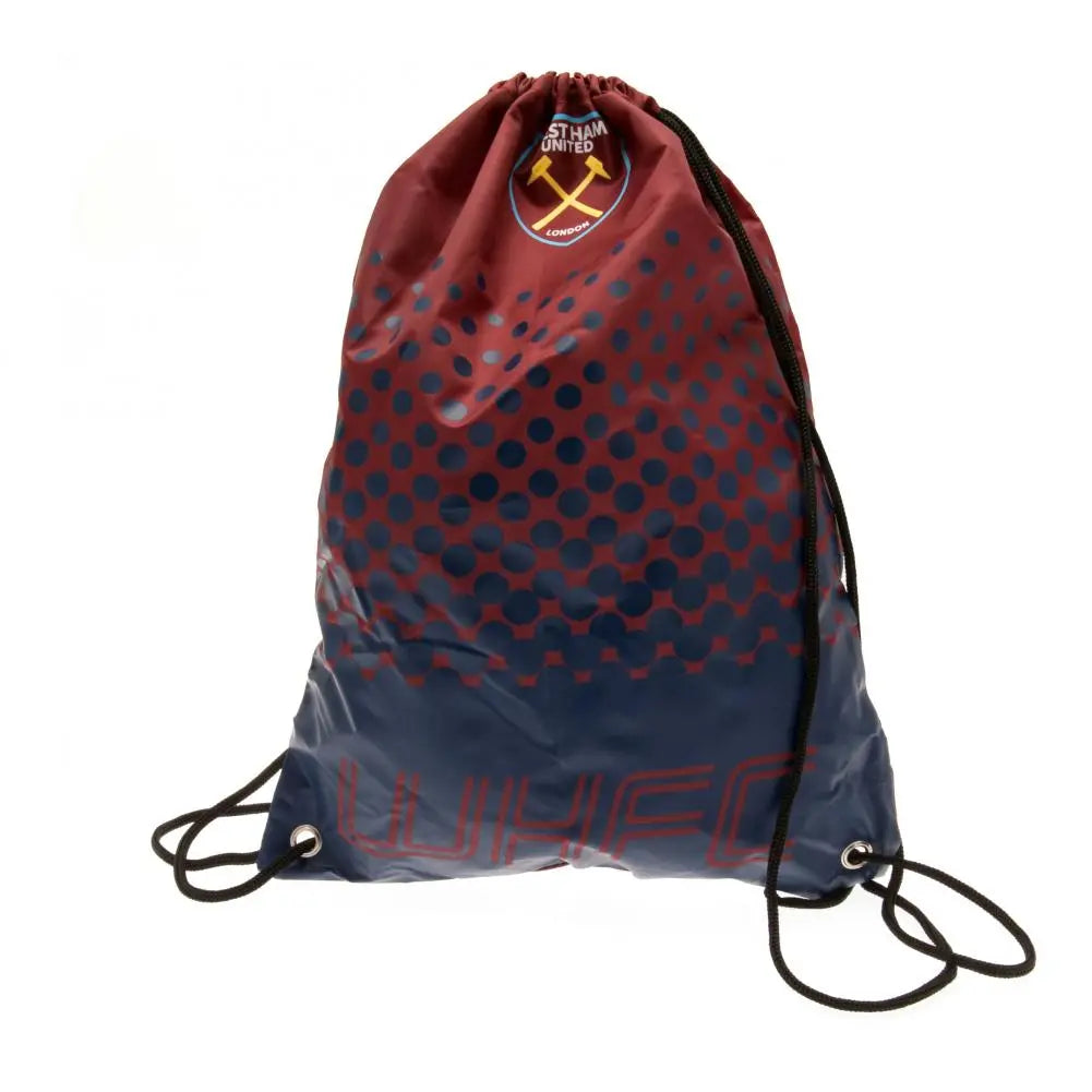 West Ham United FC Fade Gym Bag Zhivago Gifts