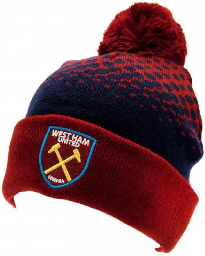 West Ham United FC Fade Ski Hat Zhivago Gifts