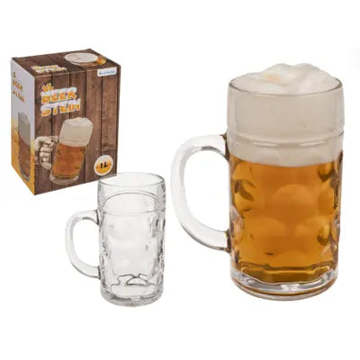 XL Glass Beer Stein Zhivago Gifts