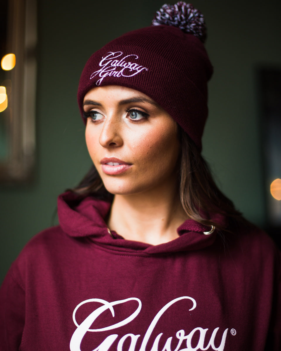 Galway Girl Maroon Bobble - Zhivago Gifts