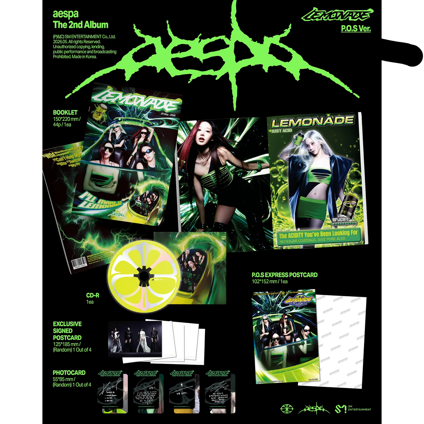 aespa LEMONADE (CD – P.O.S. Ver.)