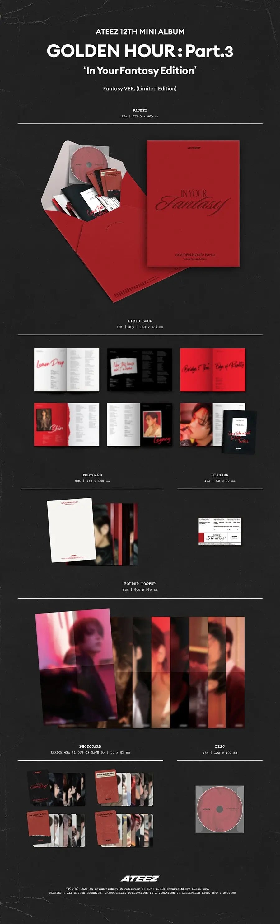 ATEEZ Golden Hour Pt 3 In Your Fantasy Zhivago Gifts