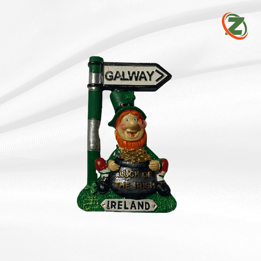 Galway Leprechaun Fridge Magnet - Zhivago Gifts