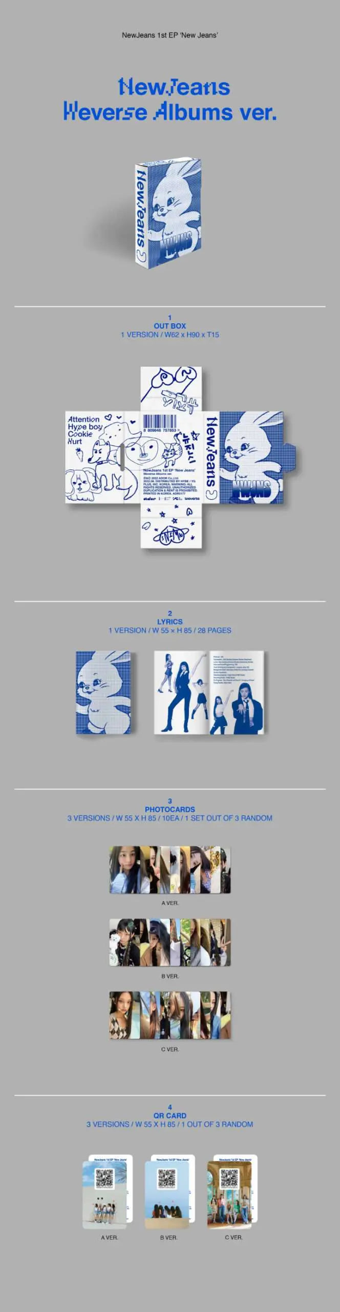 NewJeans - 1st EP Weverse Albums ver. - Zhivago Gifts
