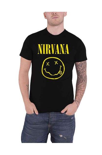 Nirvana Iconic Happy Face Shirt - Zhivago Gifts