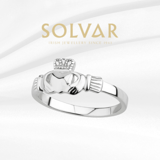 Solvar Acara Sterling Silver Claddagh Ring - Zhivago Gifts