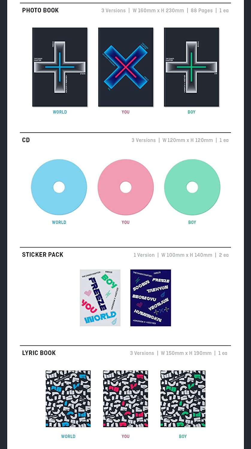 TXT Chaos Chapter Freeze - Zhivago Gifts