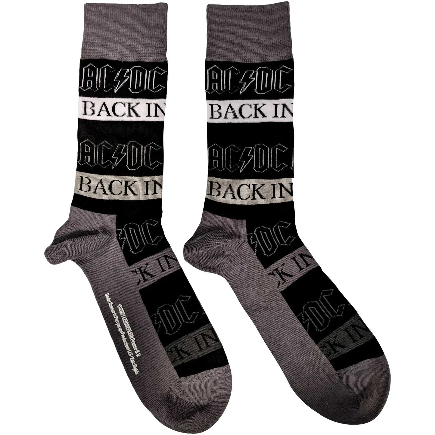 AC DC Socks Back In Black - Zhivago Gifts