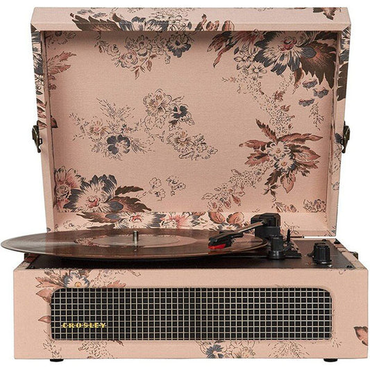 Crosley CR8017B-FL4 Voyager Portable Turntable - Floral - Zhivago Gifts
