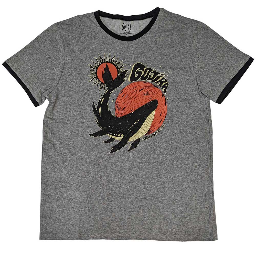 Gojira Ringer T-Shirt: Whale - Zhivago Gifts