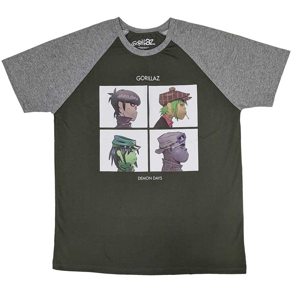 Gorillaz Raglan T-Shirt: Demon Days - Zhivago Gifts