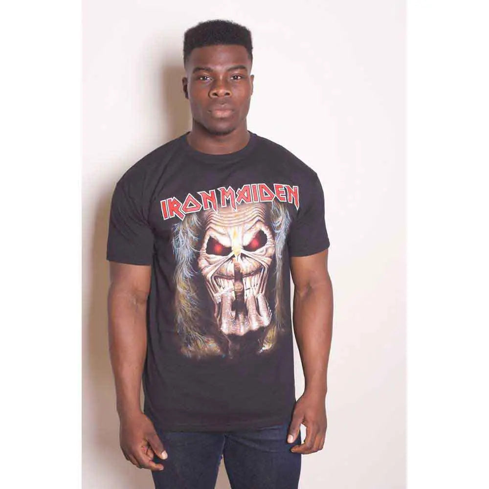 Iron Maiden T-Shirt Eddie Candle Finger - Zhivago Gifts