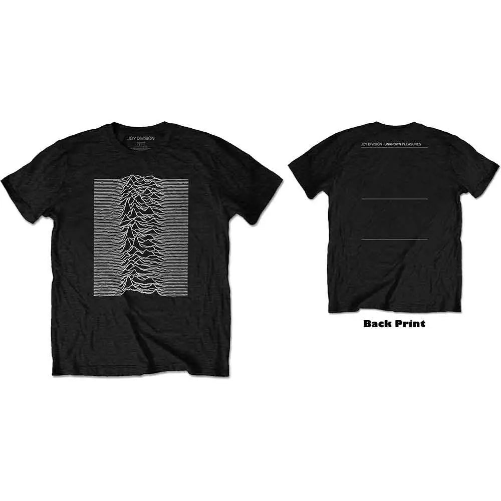 Joy Division T-Shirt Unknown Pleasures (Back Print) - Zhivago Gifts