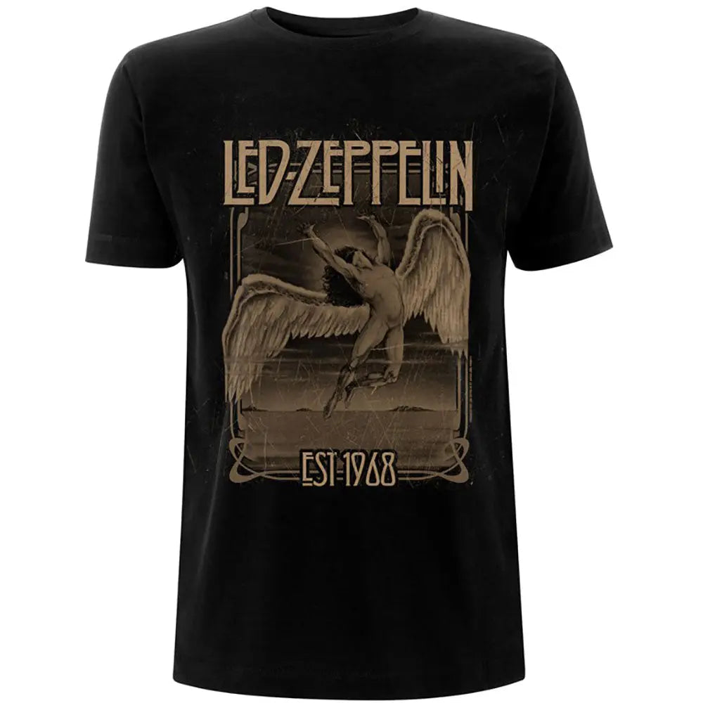 Led Zeppelin T-Shirt Faded Falling - Zhivago Gifts