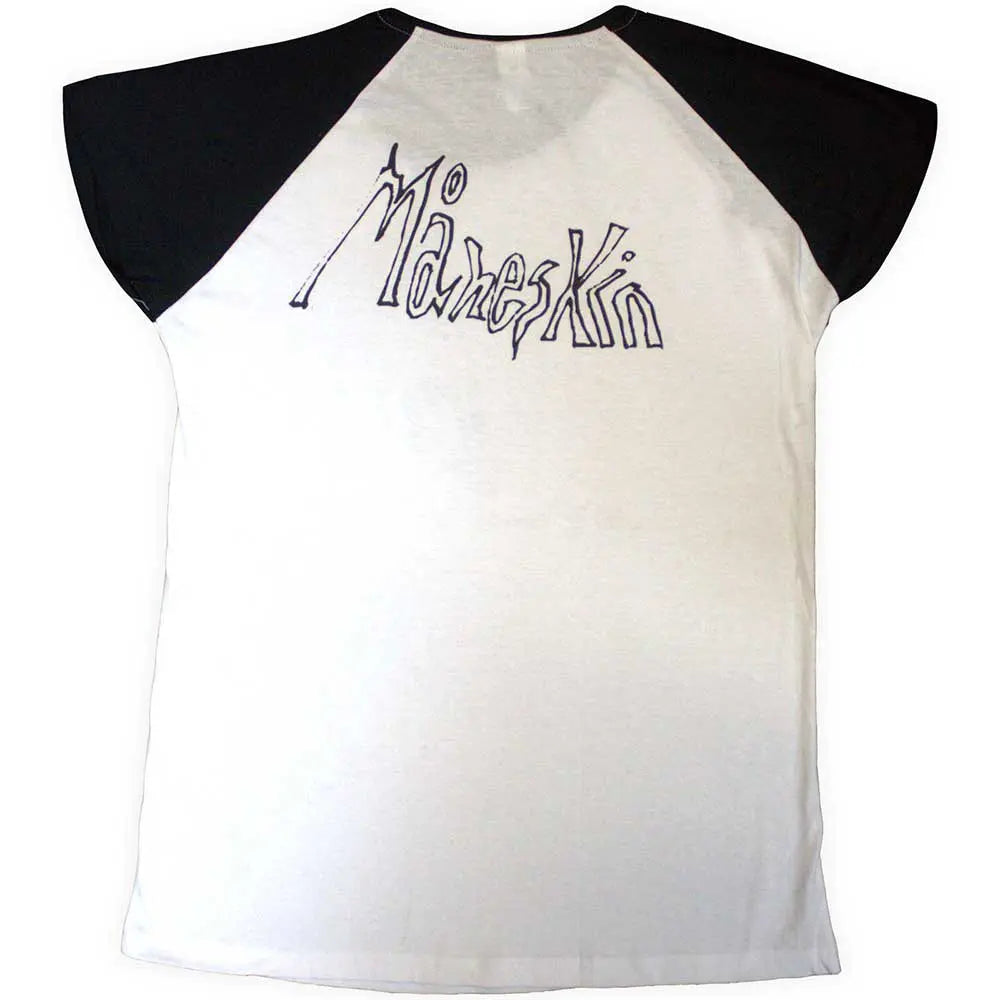 Maneskin Raglan T-Shirt: Mini Doodles (Back Print & Ex-Tour) - Zhivago Gifts