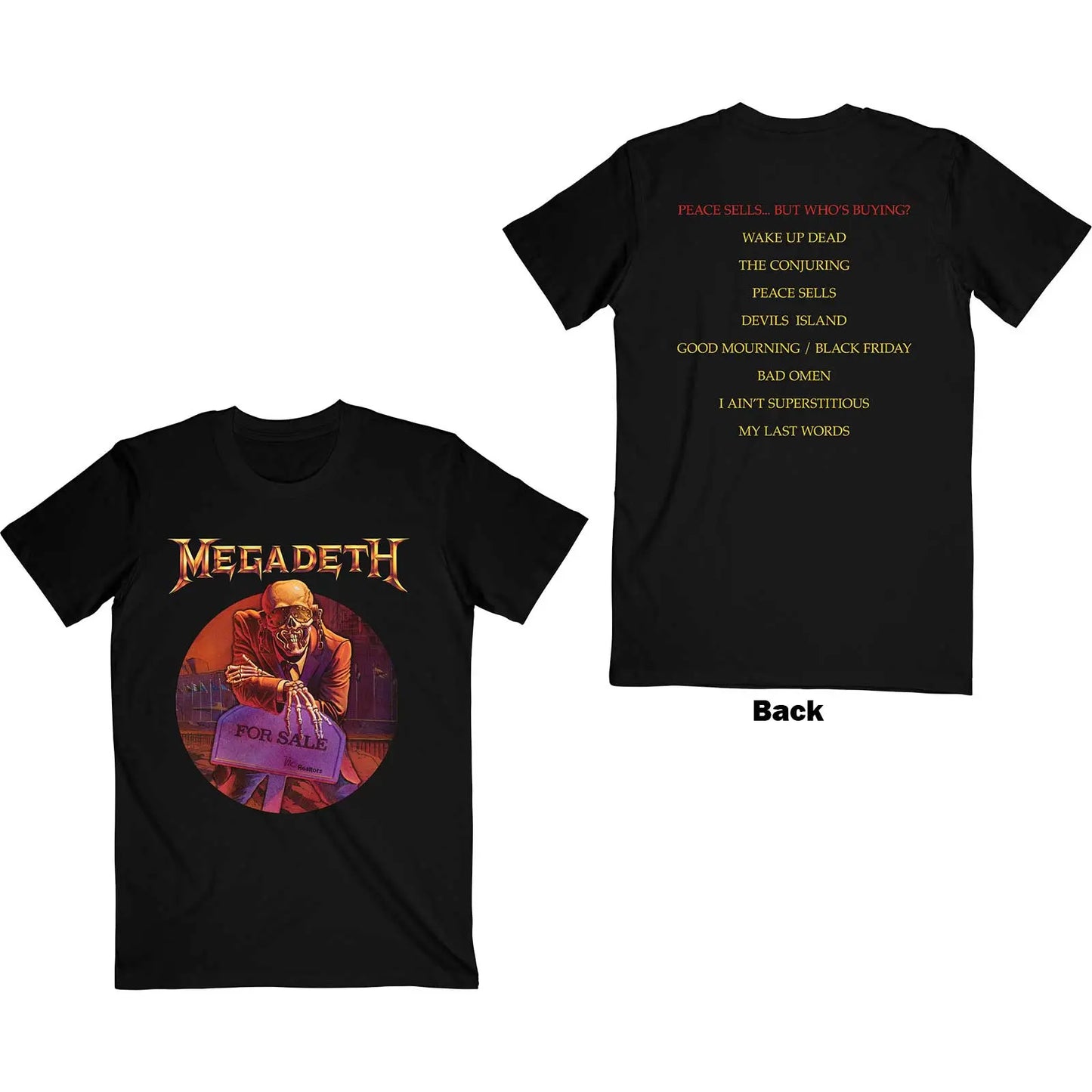 Megadeth Peace Sells Shirt - Zhivago Gifts