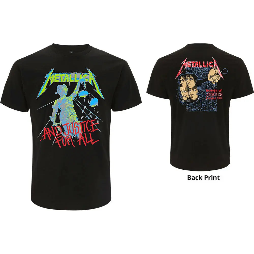 Metallica T-Shirt And Justice For All (Original) (Back Print) - Zhivago Gifts