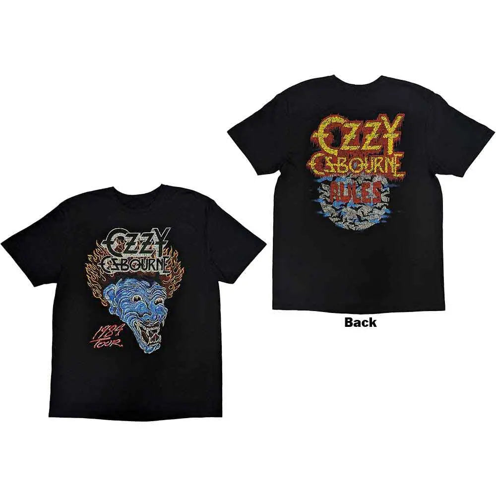 Ozzy Osbourne T-Shirt Bark At The Moon Tour '84 - Zhivago Gifts