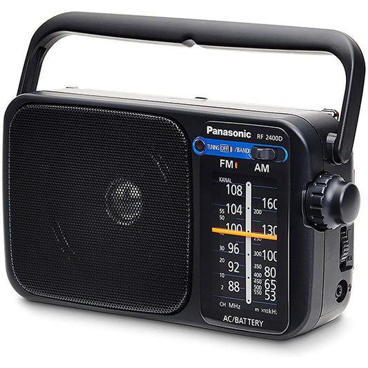 Portable 2 Band AM/FM Radio - Black - Zhivago Gifts
