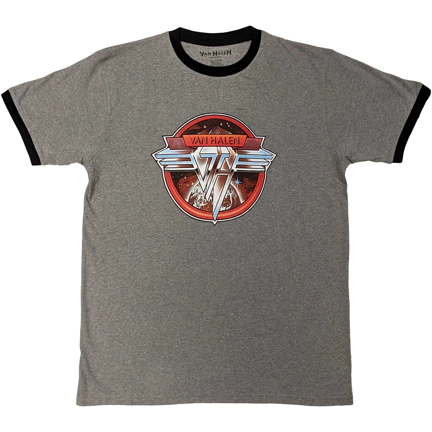Van Halen Ringer T-Shirt Circle Logo - Zhivago Gifts