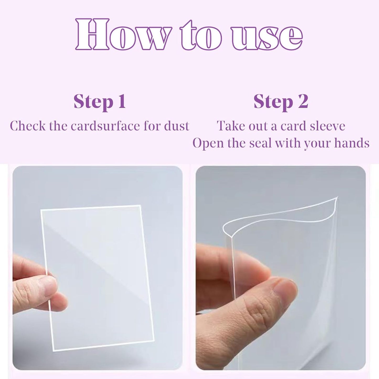 100 Photocard Sleeves, 58 x 89 mm