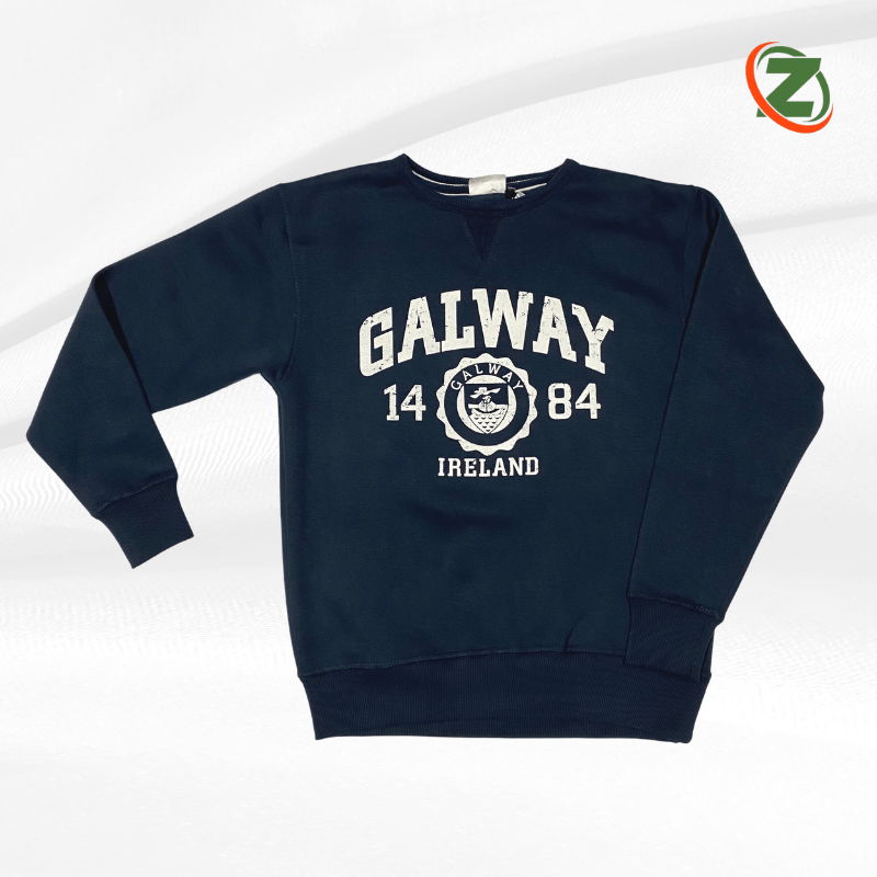 Galway 1484 Crew Neck Sweatshirt (Navy)