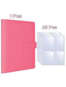 K-Pop Photocard Folder - A5 Rose Red